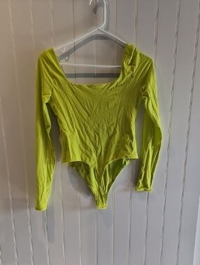 lululemon athletica Kids Neon Lime Long-Sleeve One-Piece Bodysuit